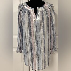 Keren Hart Striped Multicolor Blouse